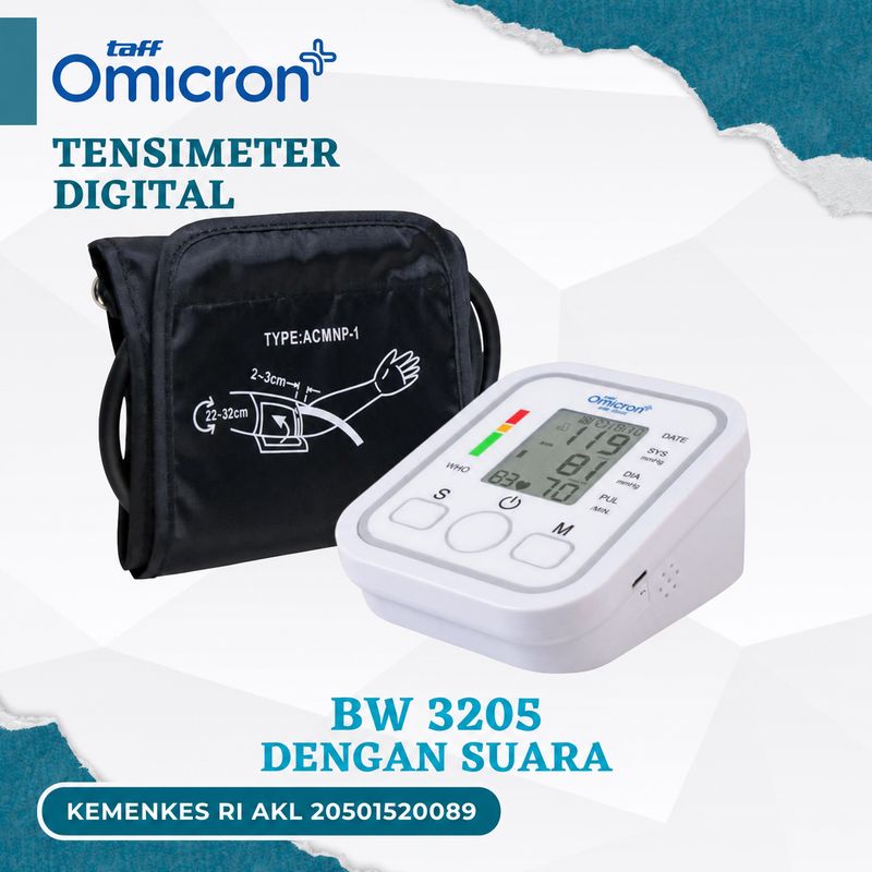 Tensimeter Digital Omicron BW 3205 dengan suara